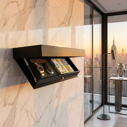 Elysian Modern Floating Shelf – Hidden Storage for Elegant Home Décor