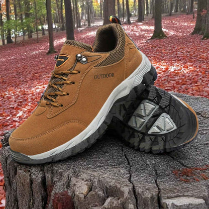 Fredde Women’s Ergonomic Hiking Shoes – Durable Leather with Wide Toe Box