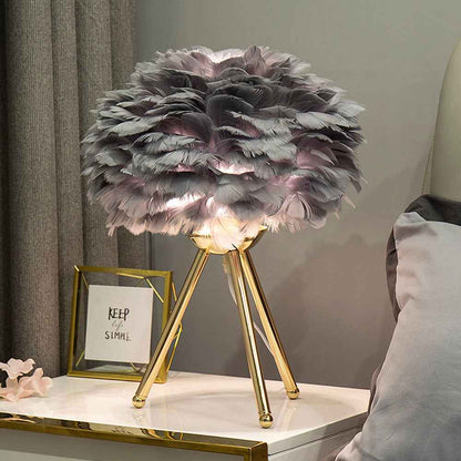 Felicity Modern Bedside Table Lamp – Stylish Globe Shade for Cozy Lighting