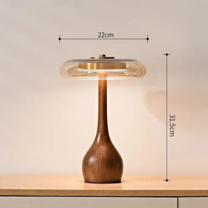 Esmira Retro Bedroom Lamp – Elegant Glass Design for Cozy Bedside Lighting