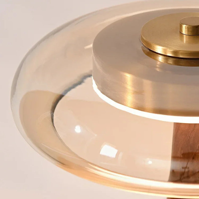 Esmira Retro Bedroom Lamp – Elegant Glass Design for Cozy Bedside Lighting