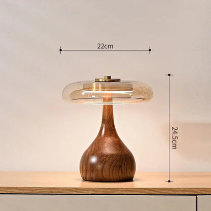 Esmira Retro Bedroom Lamp – Elegant Glass Design for Cozy Bedside Lighting