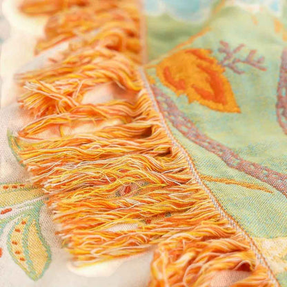 Flora Cozy Throw Blanket – Bohemian Floral Design for Versatile Use