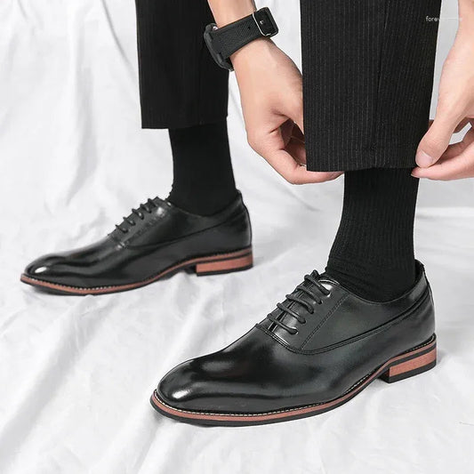 Brad Leather Men's Shoes – Slim Design for Stylish Comfort