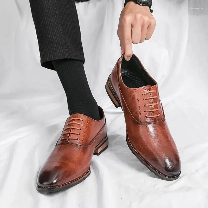 Brad Leather Men's Shoes – Slim Design for Stylish Comfort