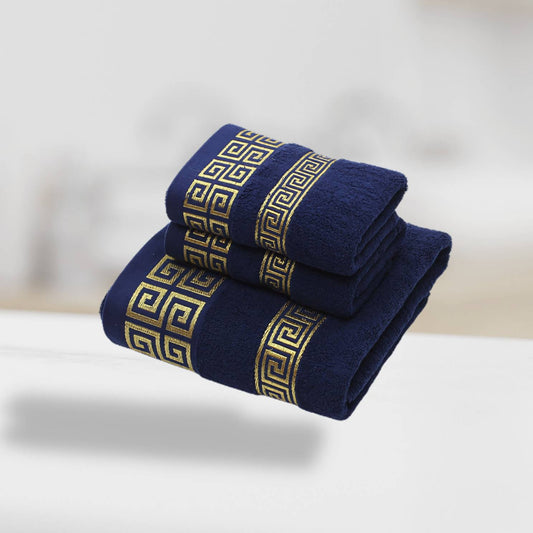 Novelle Glamorous Luxury Cotton Towel Set – Soft Bath and Hand Towels for Stylish Bathrooms