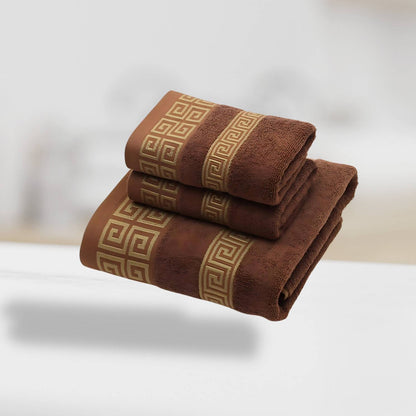 Novelle Glamorous Luxury Cotton Towel Set – Soft Bath and Hand Towels for Stylish Bathrooms