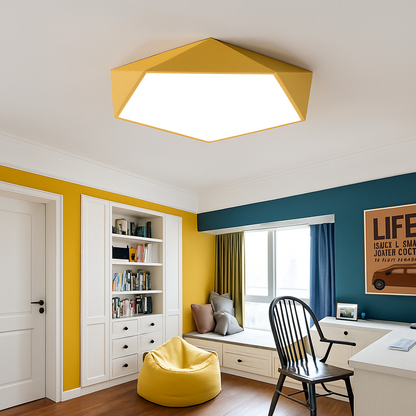 Gleam Modern LED Ceiling Light – Geometric Design for Cozy Spaces