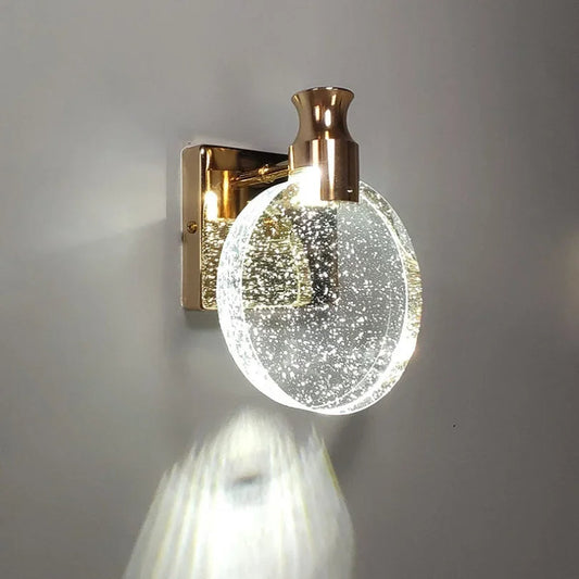 Aurelia Crystal Wall Sconce Lighting for your Home – Elegant Warm White Cozy Decor