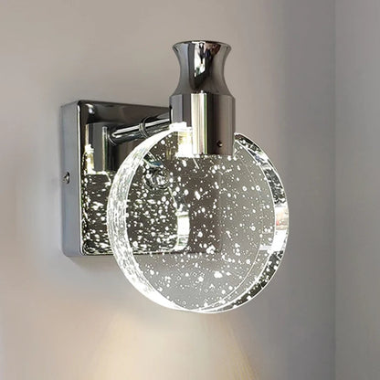 Aurelia Crystal Wall Sconce Lighting for your Home – Elegant Warm White Cozy Decor