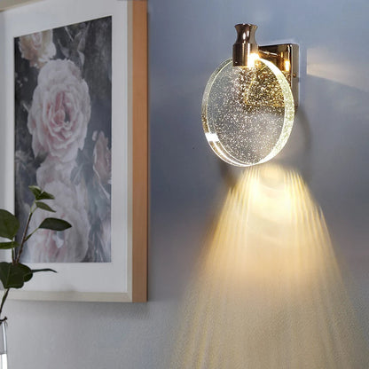 Aurelia Crystal Wall Sconce Lighting for your Home – Elegant Warm White Cozy Decor