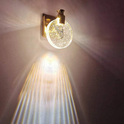 Aurelia Crystal Wall Sconce Lighting for your Home – Elegant Warm White Cozy Decor