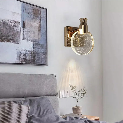 Aurelia Crystal Wall Sconce Lighting for your Home – Elegant Warm White Cozy Decor