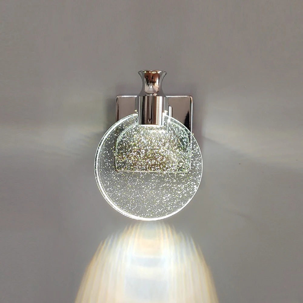 Aurelia Crystal Wall Sconce Lighting for your Home – Elegant Warm White Cozy Decor