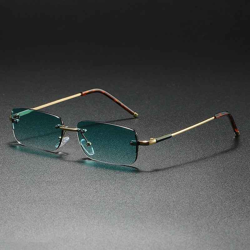 Halo Men's Sunglasses – Rimless Design with UV400 Protection for Stylish Outdoor Wear