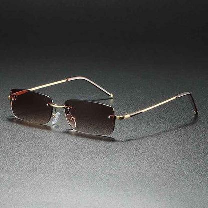 Halo Men's Sunglasses – Rimless Design with UV400 Protection for Stylish Outdoor Wear