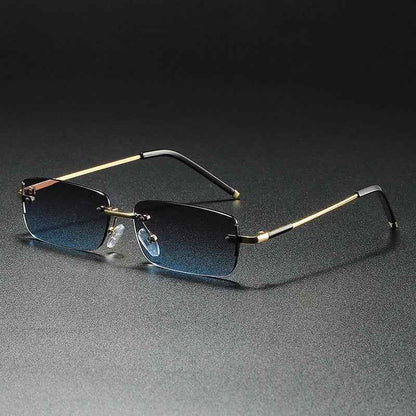 Halo Men's Sunglasses – Rimless Design with UV400 Protection for Stylish Outdoor Wear
