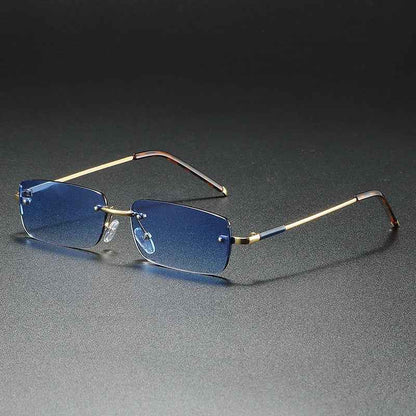 Halo Men's Sunglasses – Rimless Design with UV400 Protection for Stylish Outdoor Wear