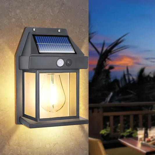 IllumSolar Outdoor Wall Lights – Classic Motion Sensor Design for Energy-Efficient Illumination