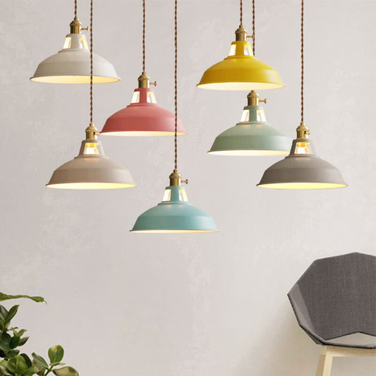 Ivy Industrial Colorful Pendant Light – Vibrant Design for Modern Spaces