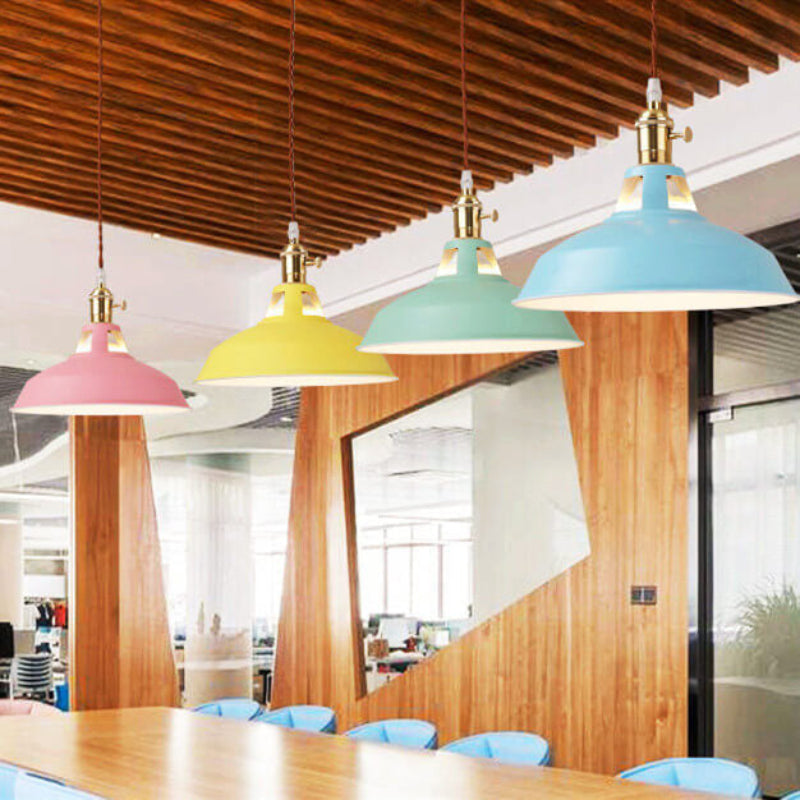 Ivy Industrial Colorful Pendant Light – Vibrant Design for Modern Spaces