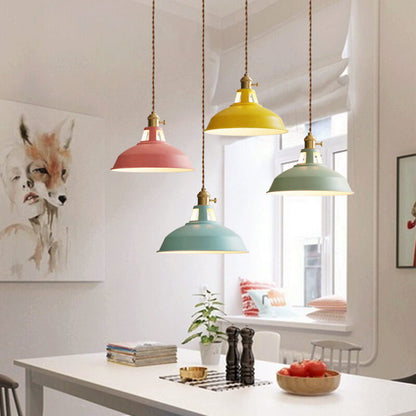 Ivy Industrial Colorful Pendant Light – Vibrant Design for Modern Spaces