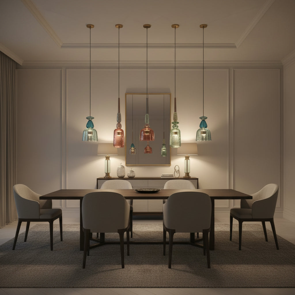 Isola Modern Glass Pendant Light – Artistic Design for Stylish Kitchen Spaces