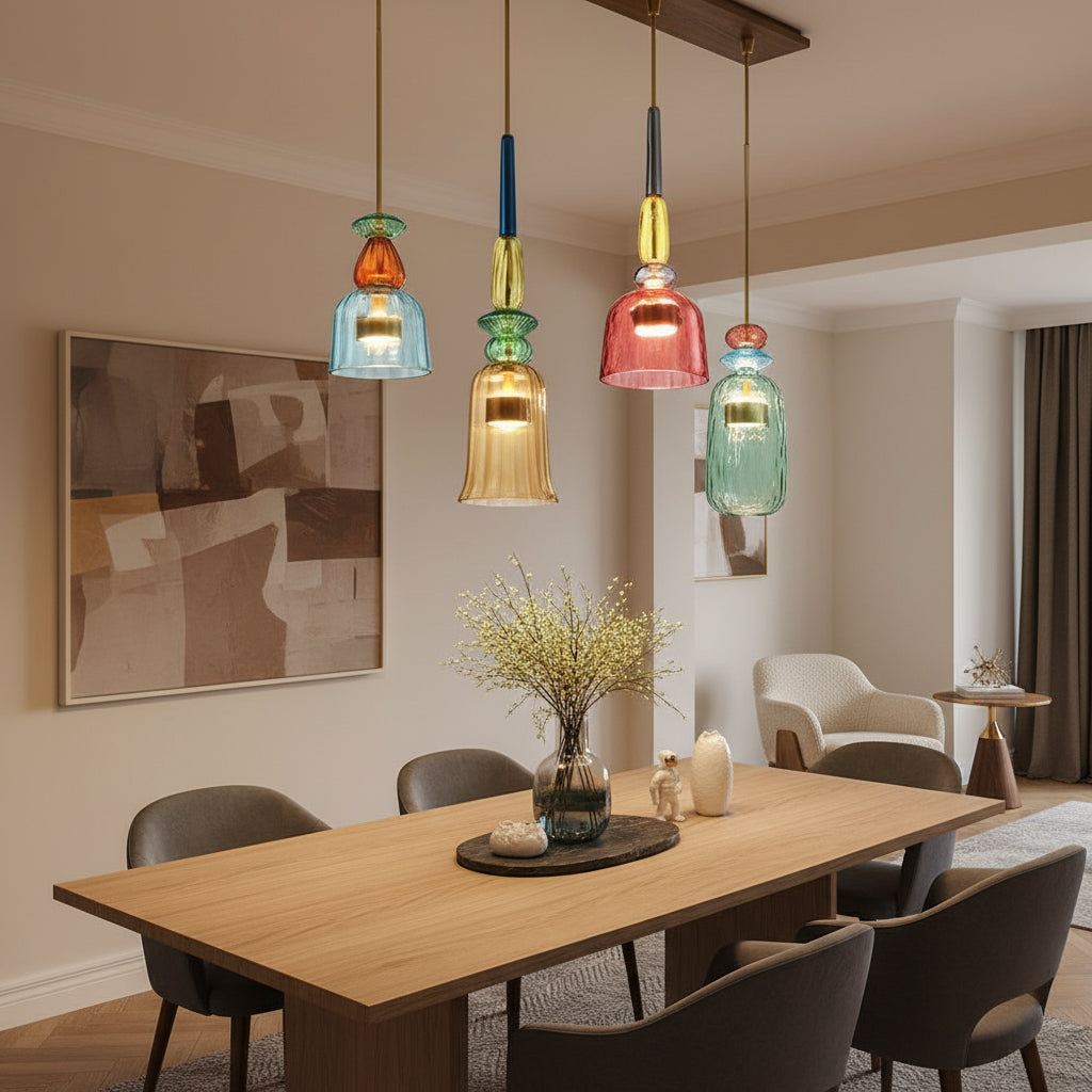 Isola Modern Glass Pendant Light – Artistic Design for Stylish Kitchen Spaces