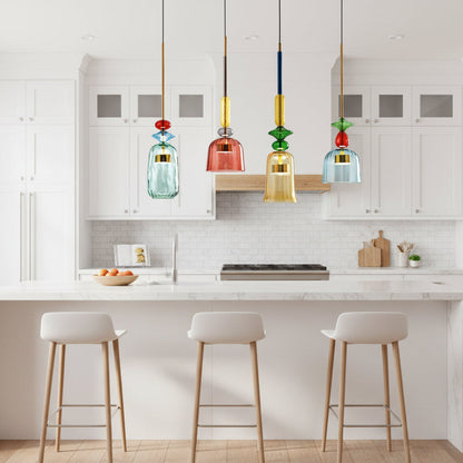 Isola Modern Glass Pendant Light – Artistic Design for Stylish Kitchen Spaces