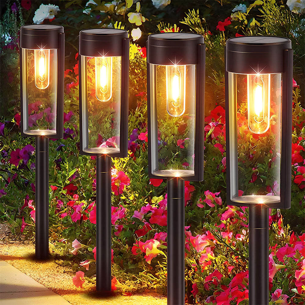 Evergreen Solar Garden Lights – Waterproof Adjustable Stake Design for Outdoor Spaces