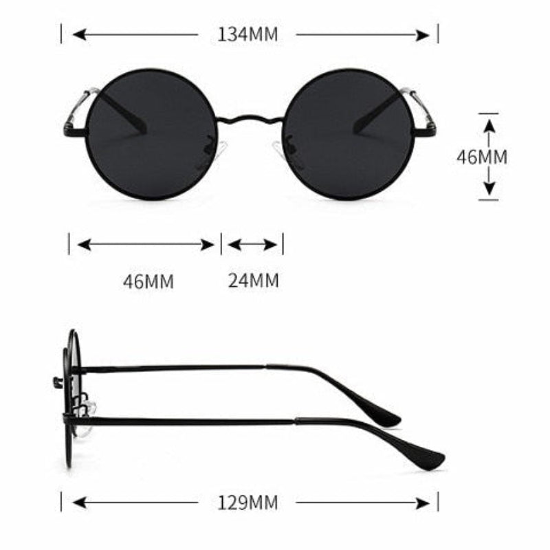Jay Retro Men's Sunglasses – Stylish Round Frame with UV Protection
