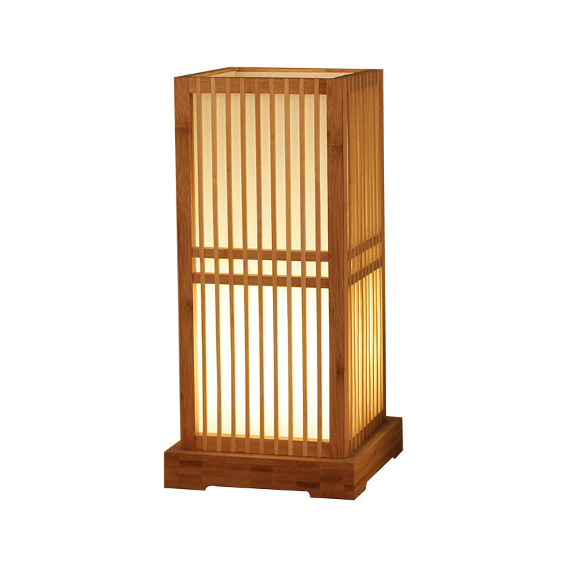 Jade Minimalist Bamboo Table Lamp – Modern Design for Cozy Bedrooms