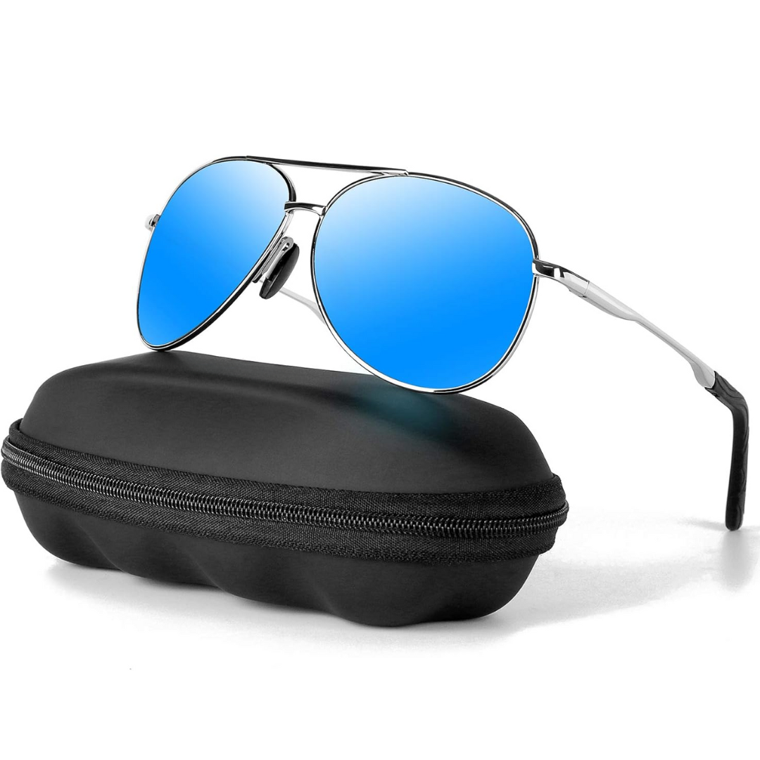 Jadon Men's Polarized Aviator Sunglasses – UV400 Protection for Outdoor Use