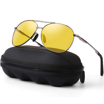 Jadon Men's Polarized Aviator Sunglasses – UV400 Protection for Outdoor Use