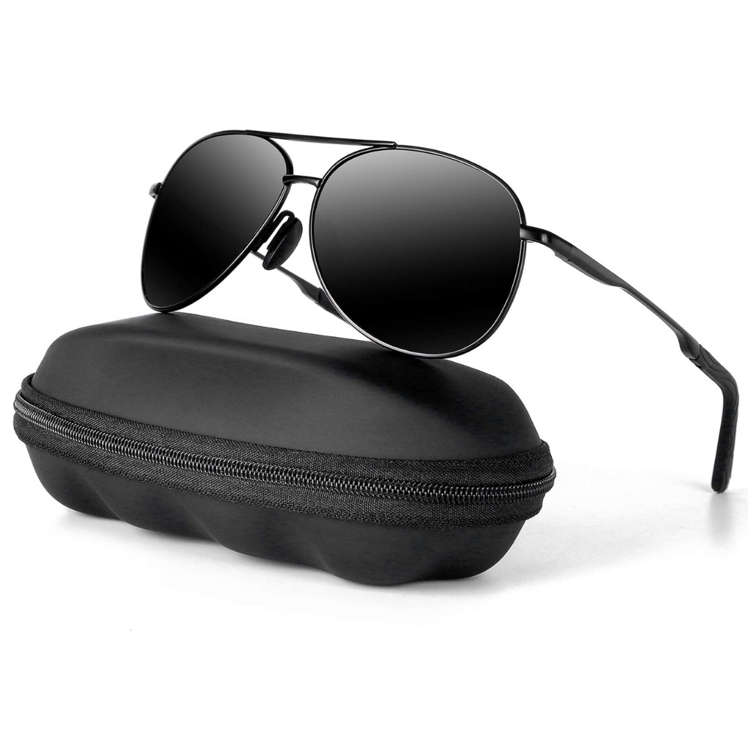 Jadon Men's Polarized Aviator Sunglasses – UV400 Protection for Outdoor Use