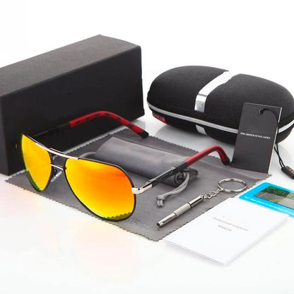 Capri Aviator Men's Sunglasses – Stylish Pilot Design with UV400 Protection