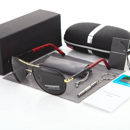 Capri Aviator Men's Sunglasses – Stylish Pilot Design with UV400 Protection