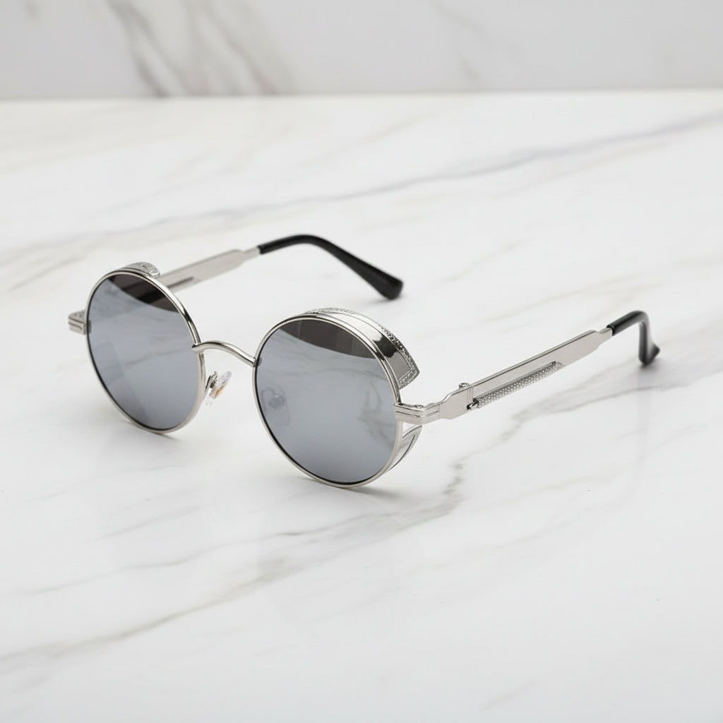 Samson Men's Sunglasses – Polarized Steampunk Style with UV Protection