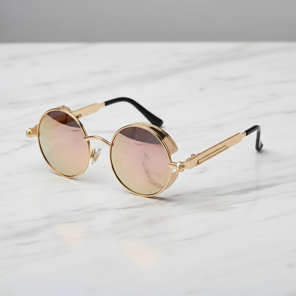 Samson Men's Sunglasses – Polarized Steampunk Style with UV Protection