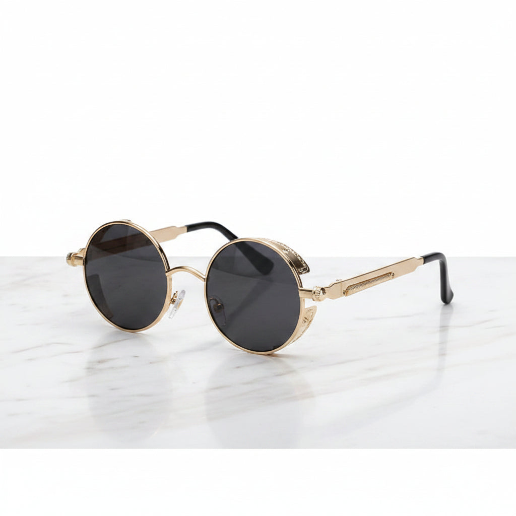 Samson Men's Sunglasses – Polarized Steampunk Style with UV Protection