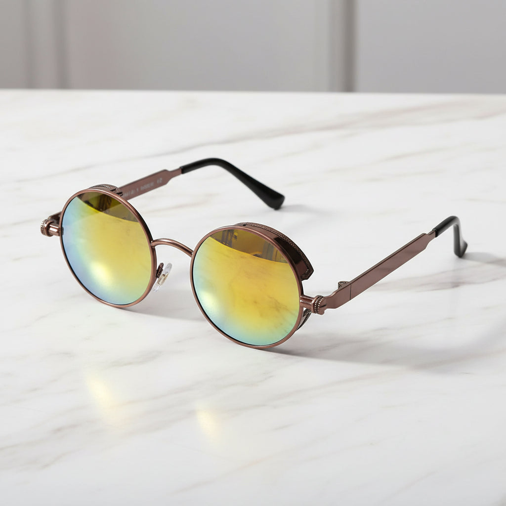 Samson Men's Sunglasses – Polarized Steampunk Style with UV Protection