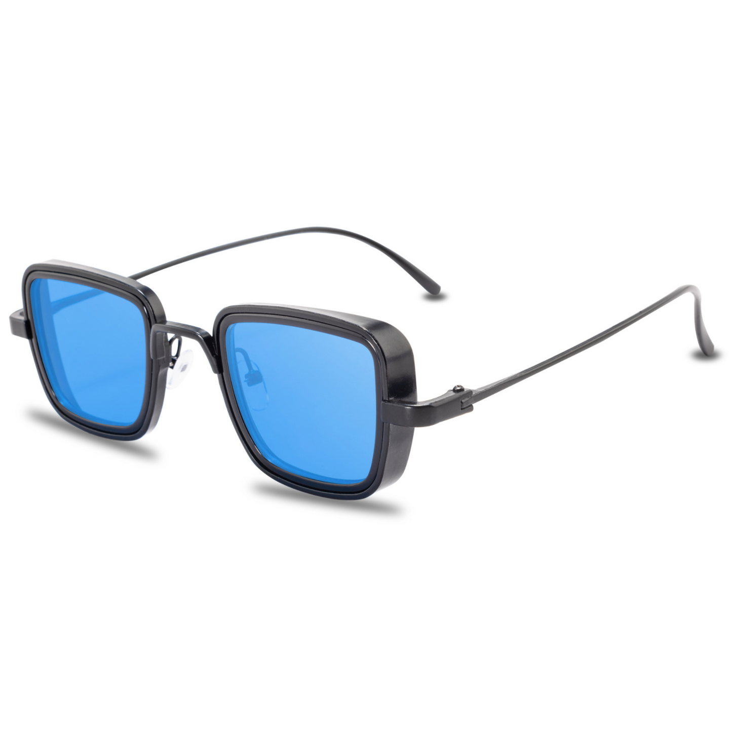 Novak Men's Sunglasses – Unique Square Steampunk Design with UV Protection
