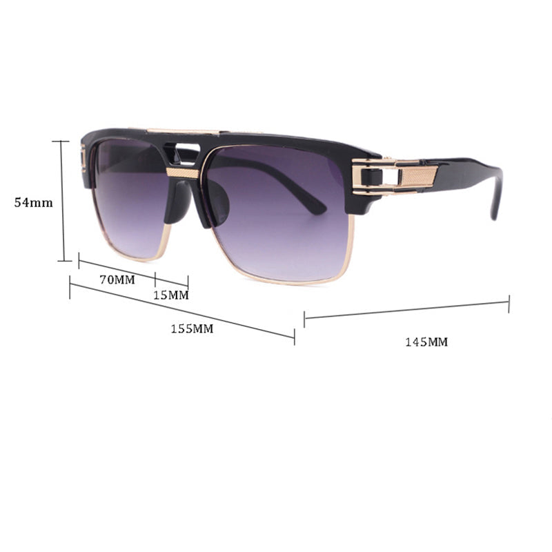 Jovian Adult Retro Sunglasses – Stylish UV400 Gradient Lenses for Clear Vision