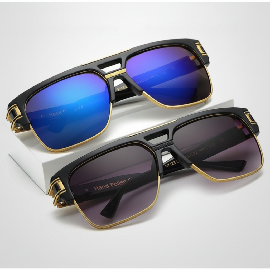 Jovian Adult Retro Sunglasses – Stylish UV400 Gradient Lenses for Clear Vision
