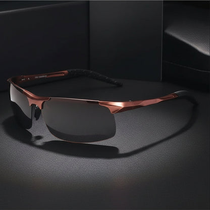 Nesium Men's Sunglasses – Stylish Rectangle Frame with UV400 Protection