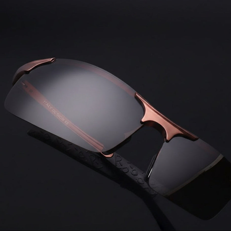 Nesium Men's Sunglasses – Stylish Rectangle Frame with UV400 Protection