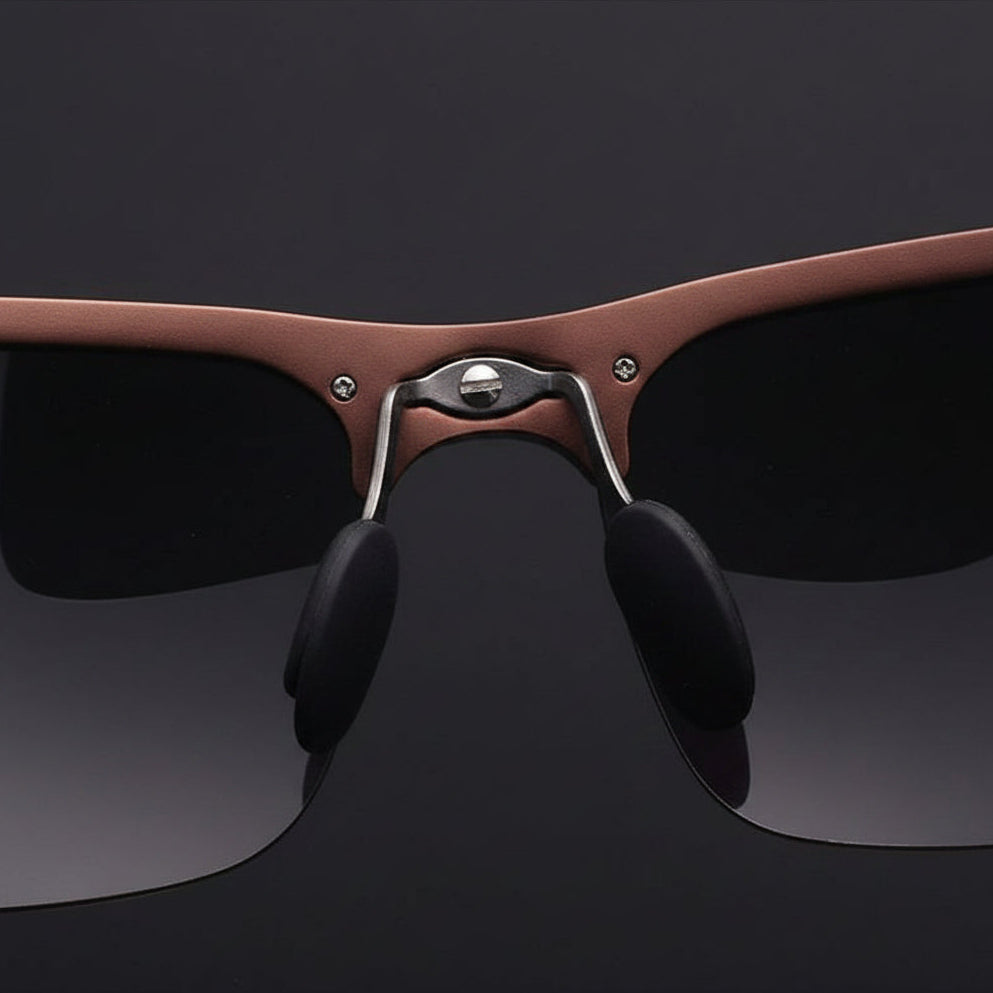 Nesium Men's Sunglasses – Stylish Rectangle Frame with UV400 Protection