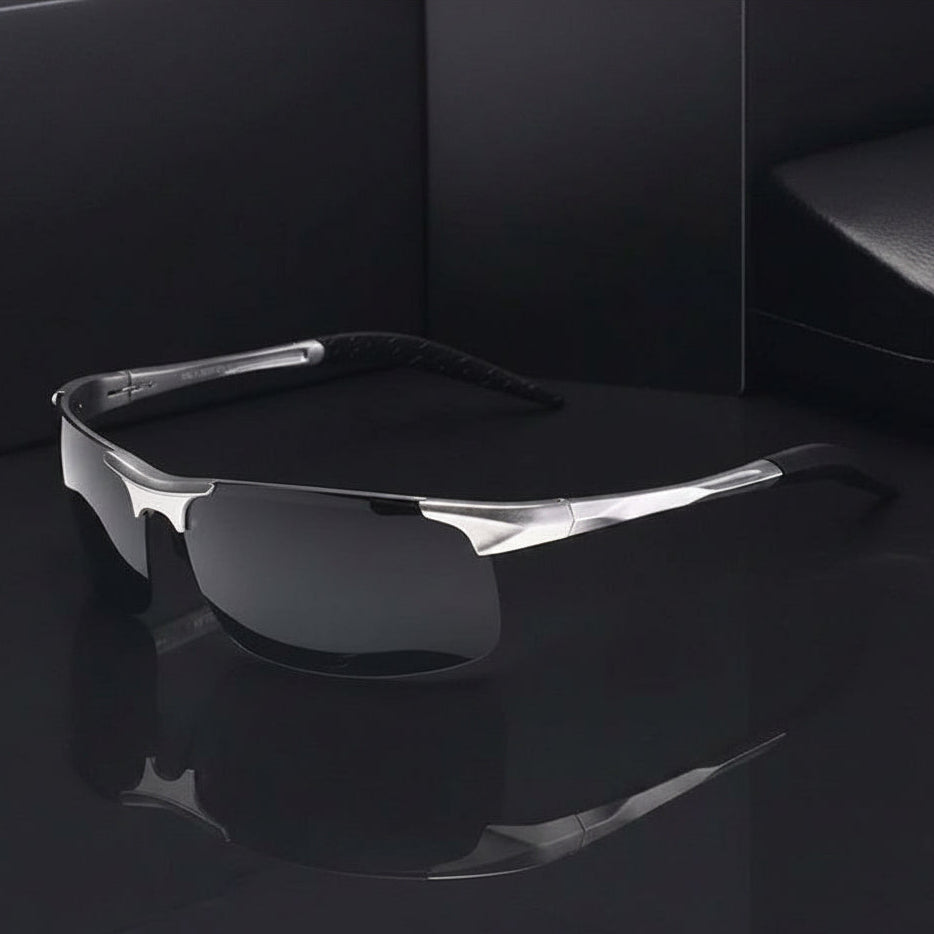 Nesium Men's Sunglasses – Stylish Rectangle Frame with UV400 Protection