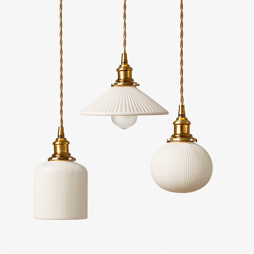 Letten Modern Pendant Light – Elegant White Ceramic Design for Stylish Interiors