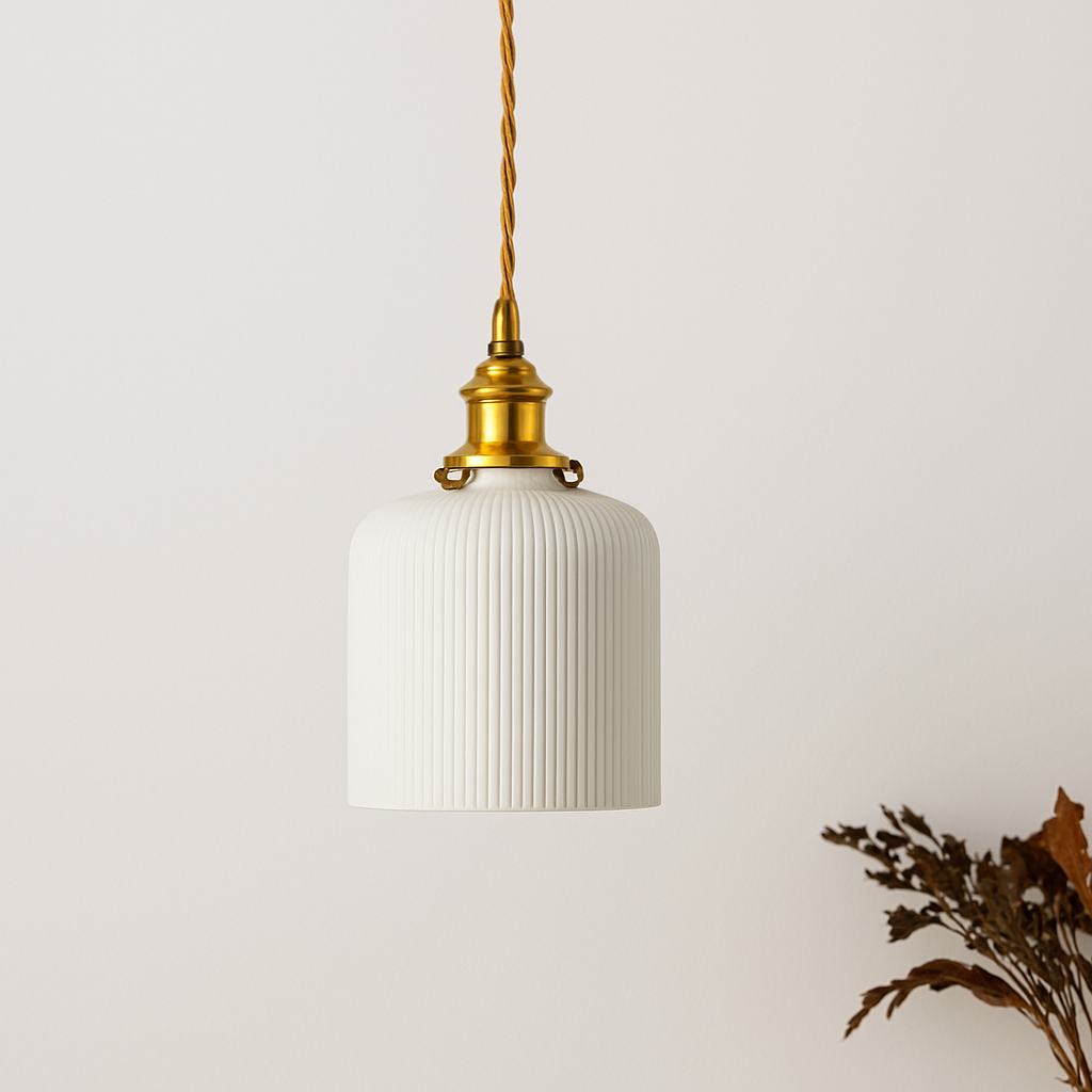 Letten Modern Pendant Light – Elegant White Ceramic Design for Stylish Interiors